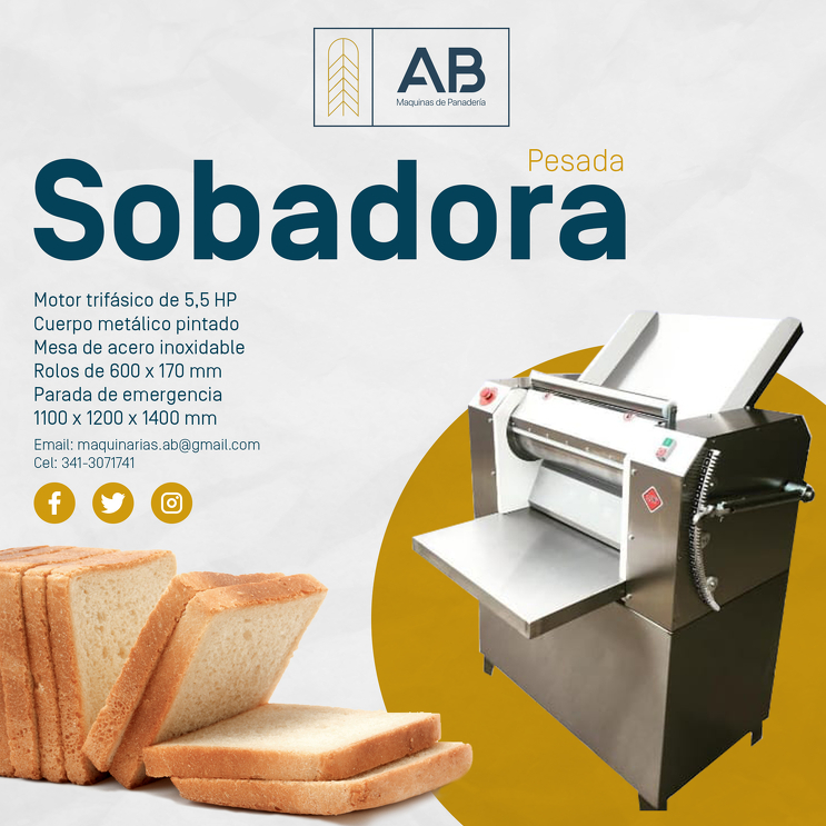 laminadora de masa mesa de panaderia